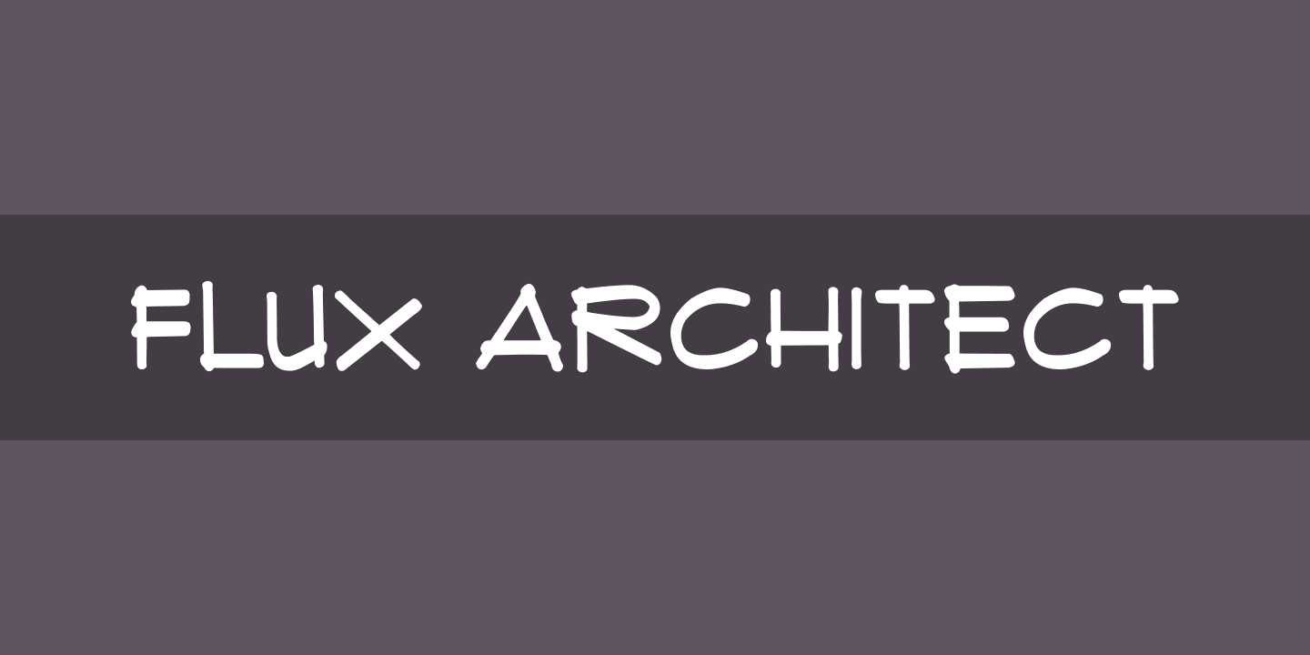 Schriftart Flux Architect